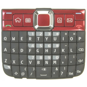 Nokia E63 klávesnica (čierno-červená)